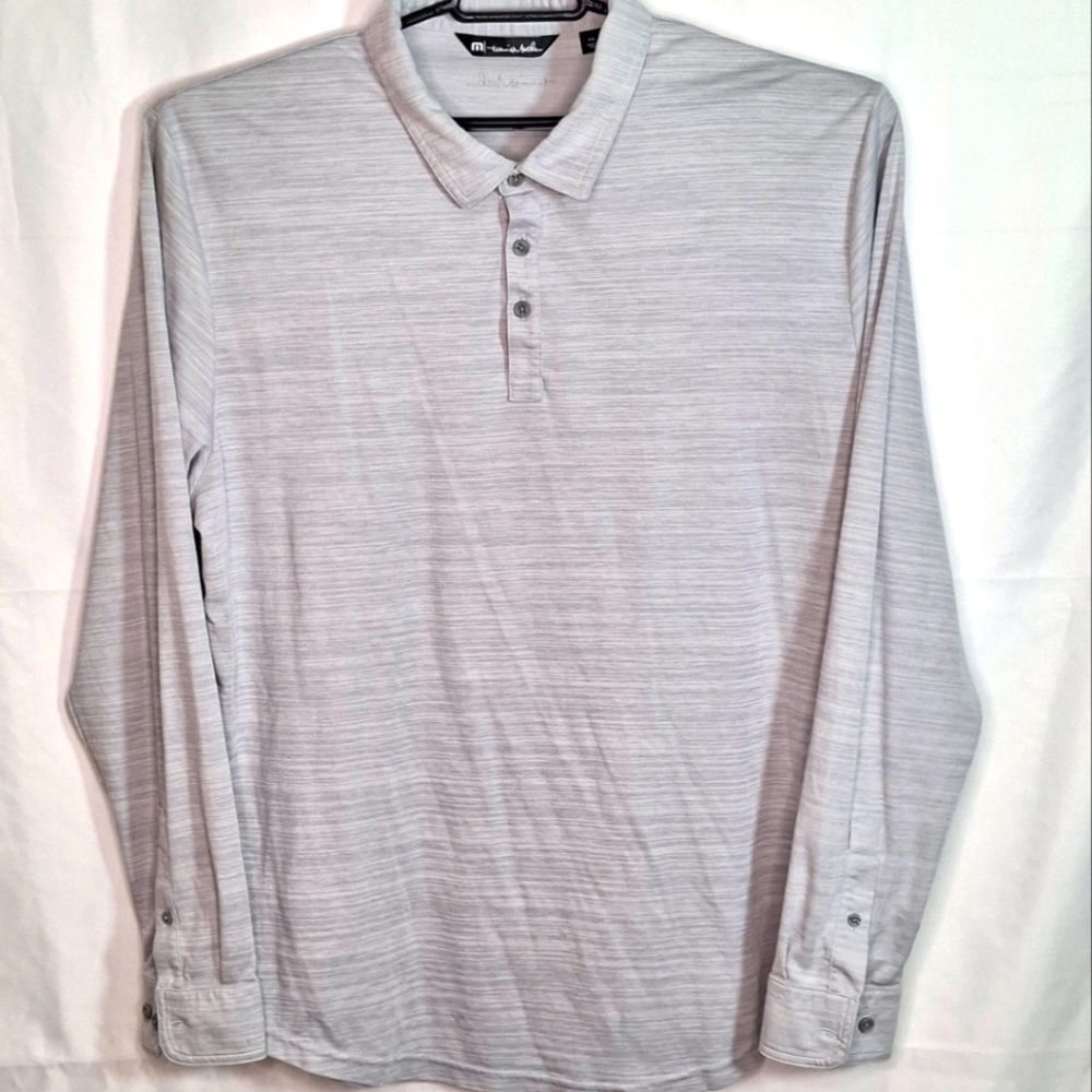 Travis Mathew LS Polo Shirt Size XXL